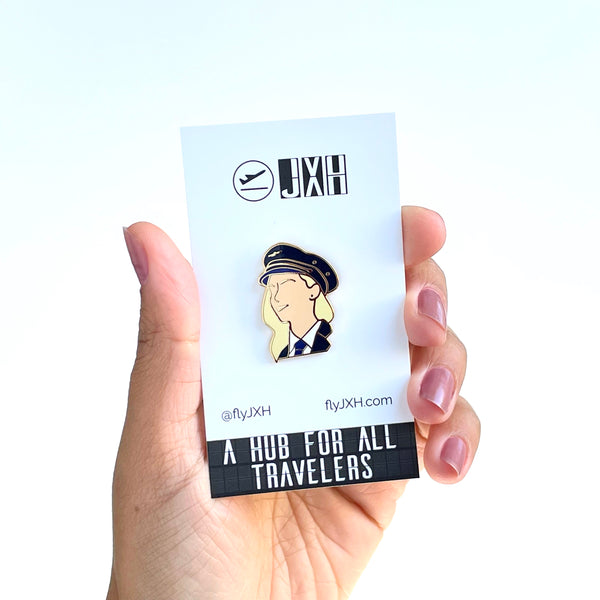 Female Pilot - Enamel Pin