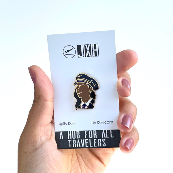 Female Pilot - Enamel Pin