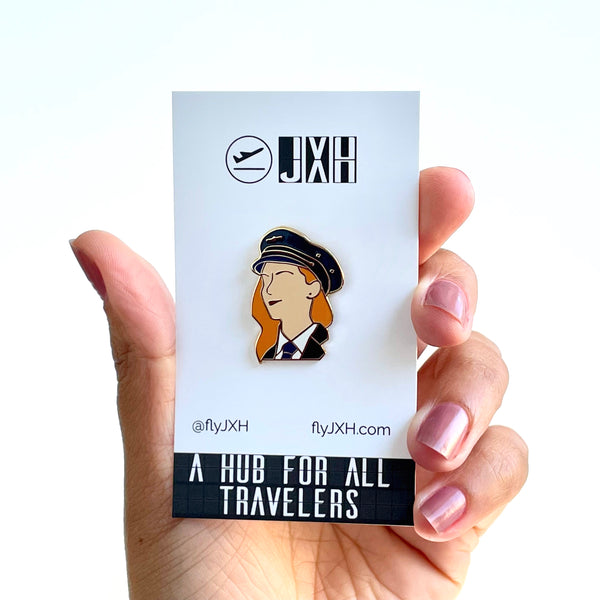 Female Pilot - Enamel Pin